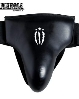 MS-3003 MEN'S PU GROIN GUARD BLACK