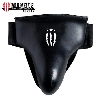 MS-3003 MEN'S PU GROIN GUARD BLACK