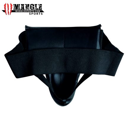 MS-3003 MEN'S PU GROIN GUARD BLACK