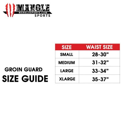 MS-3003 MEN'S PU GROIN GUARD BLACK